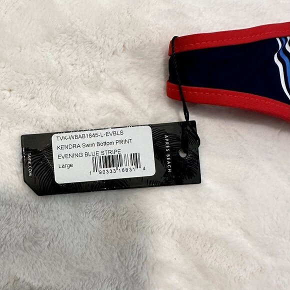 NWT Tavik Kendra Swim Bottom Evening Blue Stripe - Large - Picture 7 of 12